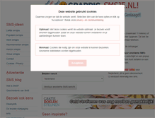 Tablet Screenshot of grappig-smsje.nl